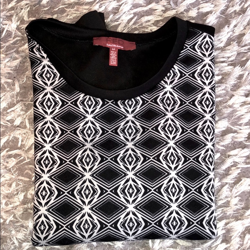 Saks Fifth Avenue Pattern Sweatshirt